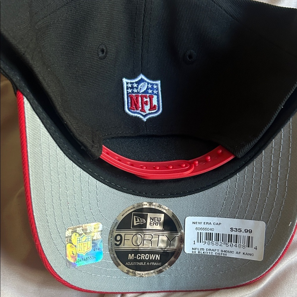 New Era Kansas City Chiefs Cap‎ - Black and Red - Picture 8 of 11